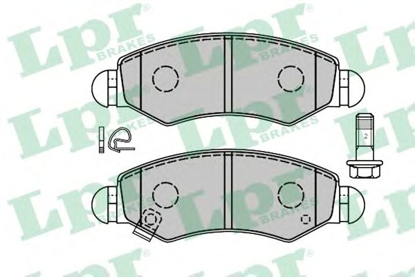 Купить запчасть LPR - 05P1280 Комплект тормозных колодок 05P1280