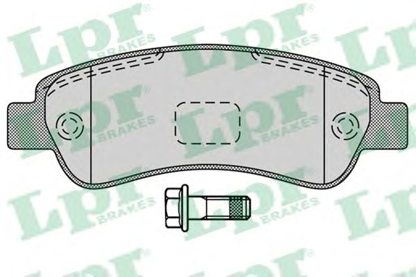 Купить запчасть LPR - 05P1289 Комплект тормозных колодок 05P1289