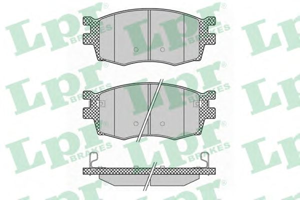 Купить запчасть LPR - 05P1345 Комплект тормозных колодок 05P1345