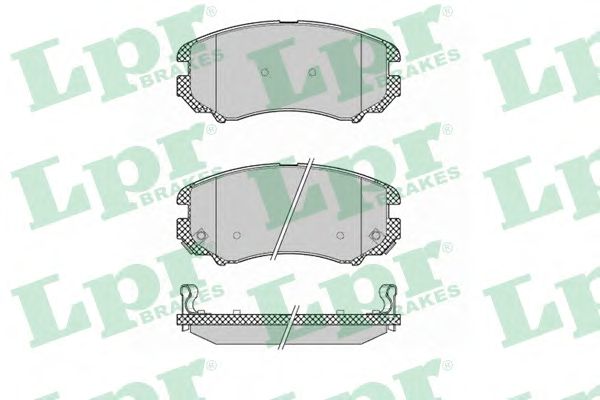 Купить запчасть LPR - 05P1369 Комплект тормозных колодок 05P1369