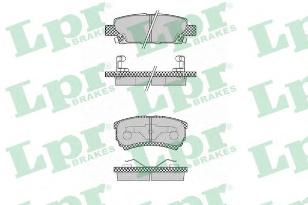 Купить запчасть LPR - 05P1373 Комплект тормозных колодок 05P1373