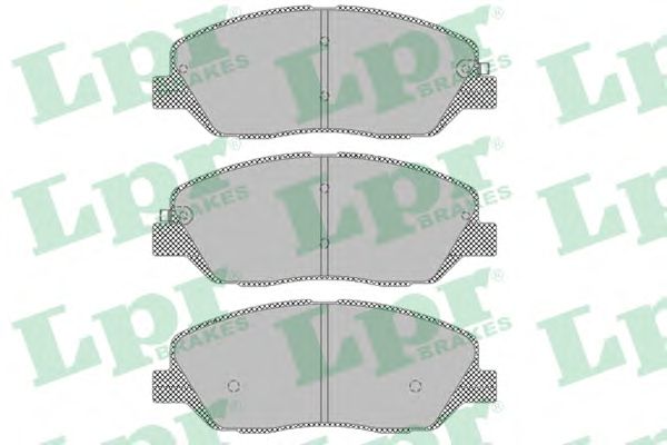Купить запчасть LPR - 05P1382 Комплект тормозных колодок 05P1382