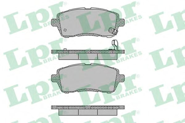 Купить запчасть LPR - 05P1464 Комплект тормозных колодок 05P1464