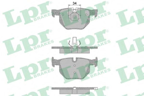 Купить запчасть LPR - 05P1472 Комплект тормозных колодок 05P1472