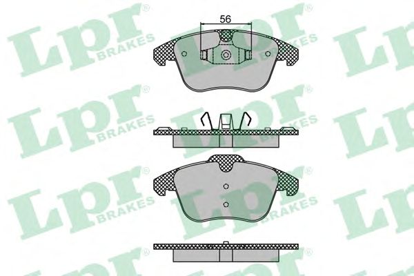 Купить запчасть LPR - 05P1480 Комплект тормозных колодок 05P1480
