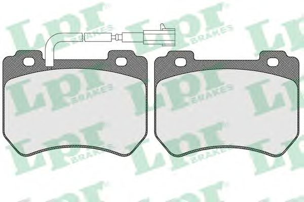 Купить запчасть LPR - 05P1552 Комплект тормозных колодок 05P1552