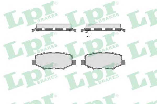 Купить запчасть LPR - 05P1555 Комплект тормозных колодок 05P1555