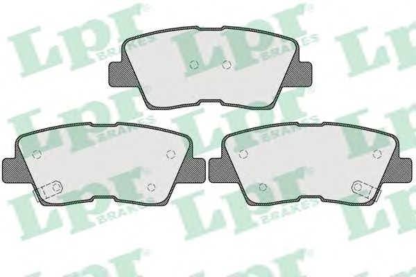 Купить запчасть LPR - 05P1558 Комплект тормозных колодок 05P1558