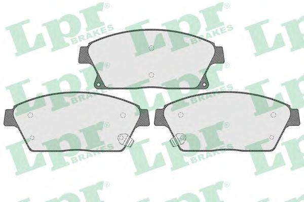 Купить запчасть LPR - 05P1562 Комплект тормозных колодок 05P1562