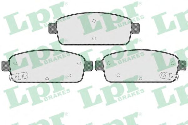 Купить запчасть LPR - 05P1575 Комплект тормозных колодок 05P1575
