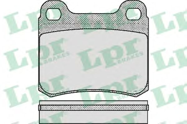 Купить запчасть LPR - 05P158 Комплект тормозных колодок 05P158