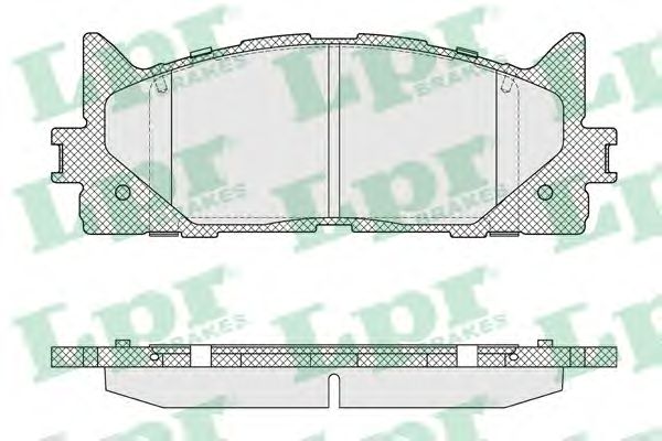 Купить запчасть LPR - 05P1593 Комплект тормозных колодок 05P1593