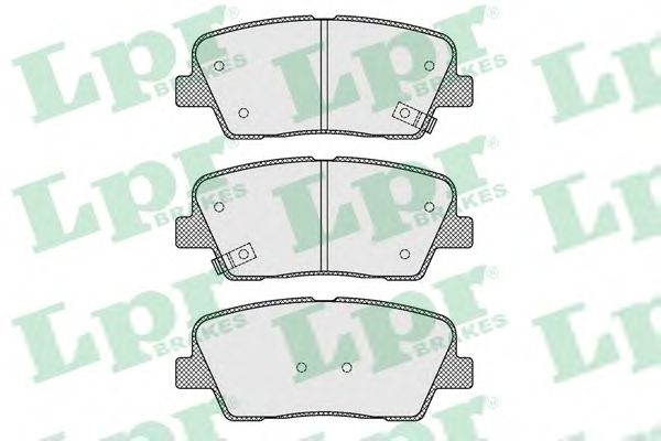 Купить запчасть LPR - 05P1625 Комплект тормозных колодок 05P1625