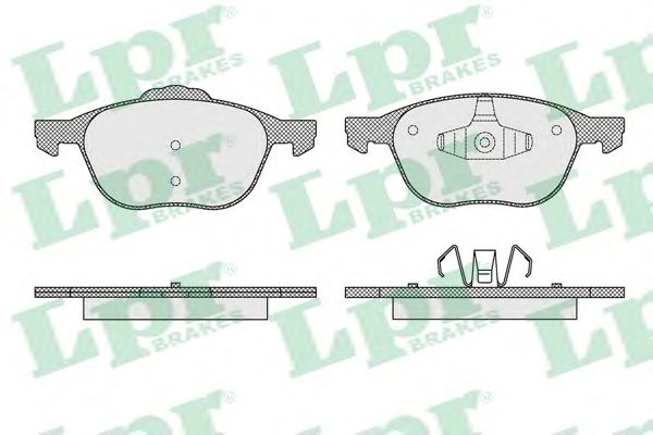 Купить запчасть LPR - 05P1627 Комплект тормозных колодок 05P1627