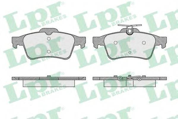 Купить запчасть LPR - 05P1637 Комплект тормозных колодок 05P1637