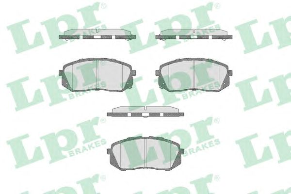 Купить запчасть LPR - 05P1689 Комплект тормозных колодок 05P1689
