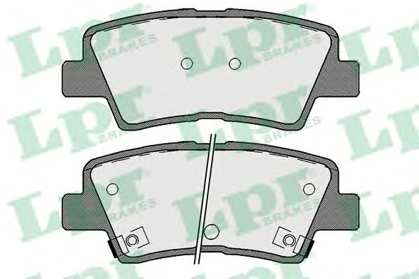 Купить запчасть LPR - 05P1710 Колодки тормозные дисковые 05P1710