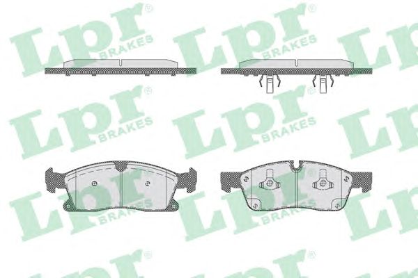 Купить запчасть LPR - 05P1735 Колодки тормозные дисковые 05P1735