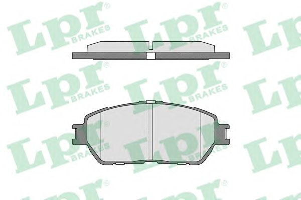 Купить запчасть LPR - 05P1792 Колодки тормозные дисковые 05P1792