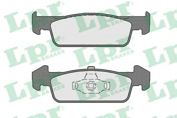 Купить запчасть LPR - 05P1796 Колодки тормозные дисковые 05P1796