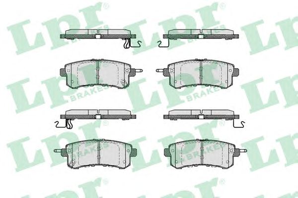 Купить запчасть LPR - 05P1798 Колодки тормозные дисковые 05P1798