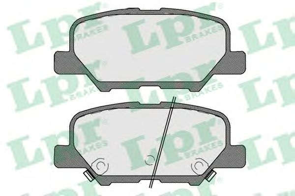Купить запчасть LPR - 05P1802 Колодки тормозные дисковые 05P1802