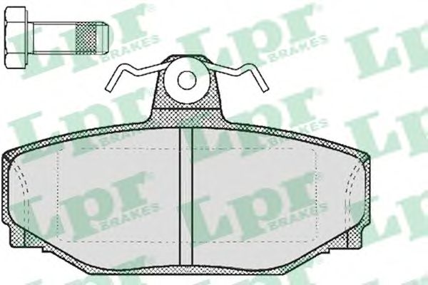 Купить запчасть LPR - 05P217 Комплект тормозных колодок 05P217