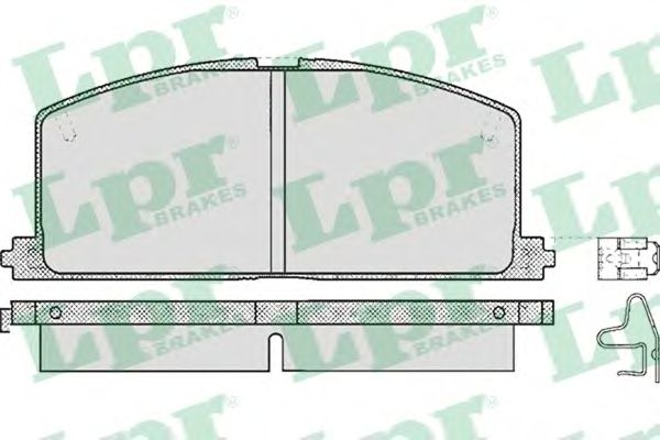 Купить запчасть LPR - 05P268 Комплект тормозных колодок 05P268