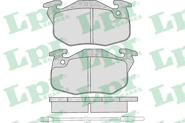 Купить запчасть LPR - 05P271 Комплект тормозных колодок 05P271