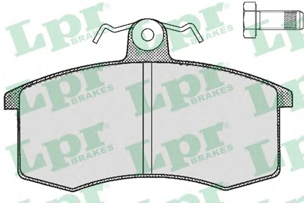 Купить запчасть LPR - 05P288 Колодки тормозные передние LADA 2108-099, 2110-2112, kalina, granta, priora 05P288