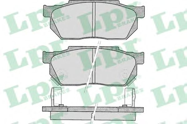 Купить запчасть LPR - 05P322 Комплект тормозных колодок 05P322