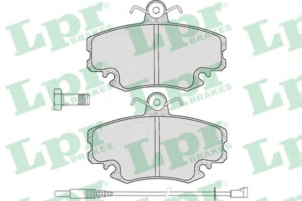 Купить запчасть LPR - 05P349 Комплект тормозных колодок 05P349