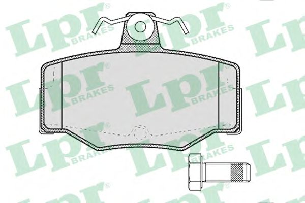 Купить запчасть LPR - 05P387 Комплект тормозных колодок 05P387
