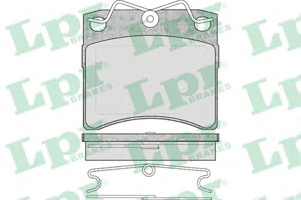 Купить запчасть LPR - 05P437 Комплект тормозных колодок 05P437