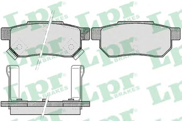 Купить запчасть LPR - 05P506 Комплект тормозных колодок 05P506