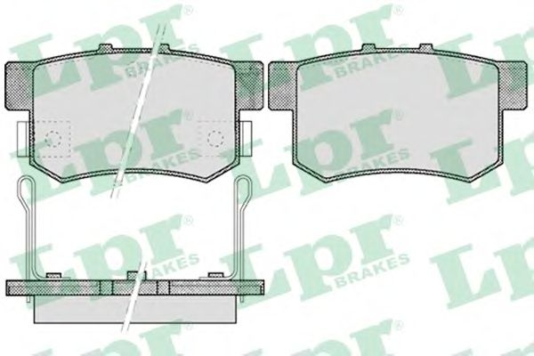 Купить запчасть LPR - 05P508 Комплект тормозных колодок 05P508