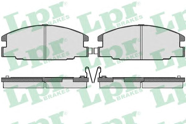 Купить запчасть LPR - 05P544 Комплект тормозных колодок 05P544
