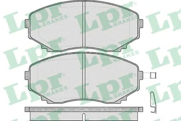 Купить запчасть LPR - 05P570 Комплект тормозных колодок 05P570