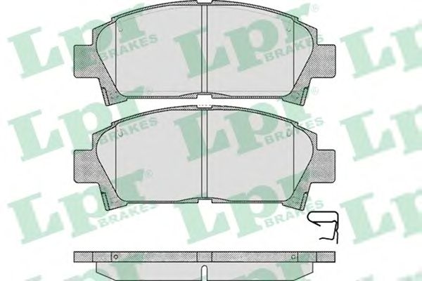 Купить запчасть LPR - 05P573 Комплект тормозных колодок 05P573
