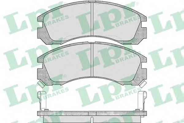 Купить запчасть LPR - 05P578 Комплект тормозных колодок 05P578