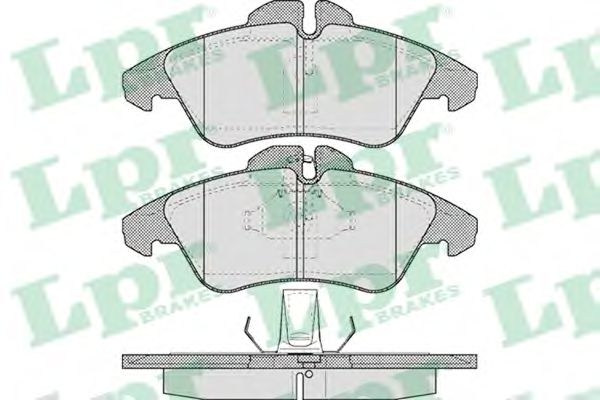 Купить запчасть LPR - 05P608 Комплект тормозных колодок 05P608