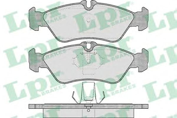 Купить запчасть LPR - 05P610 Комплект тормозных колодок 05P610