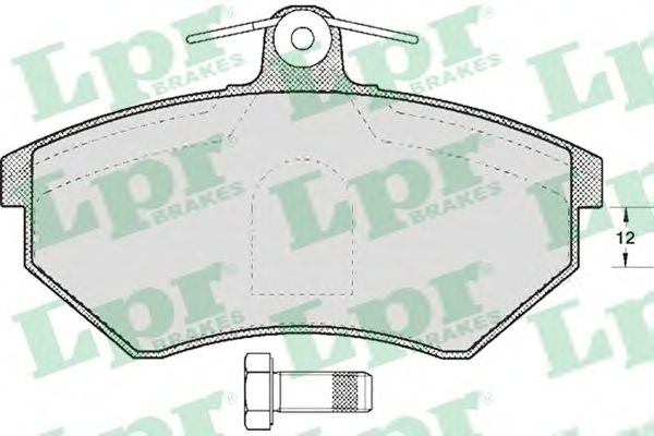 Купить запчасть LPR - 05P613 Комплект тормозных колодок 05P613