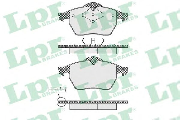 Купить запчасть LPR - 05P639 Комплект тормозных колодок 05P639