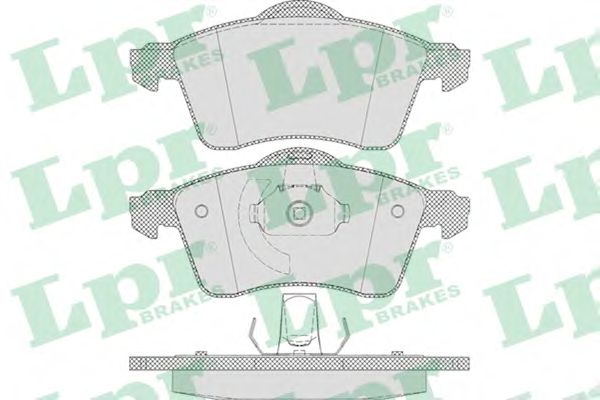 Купить запчасть LPR - 05P645 Комплект тормозных колодок 05P645