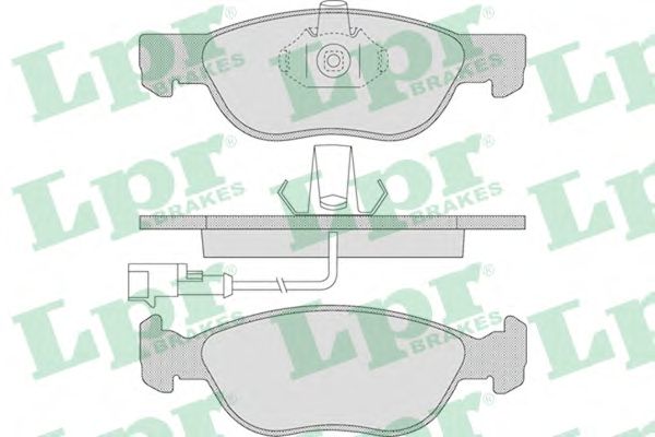 Купить запчасть LPR - 05P646 Комплект тормозных колодок 05P646