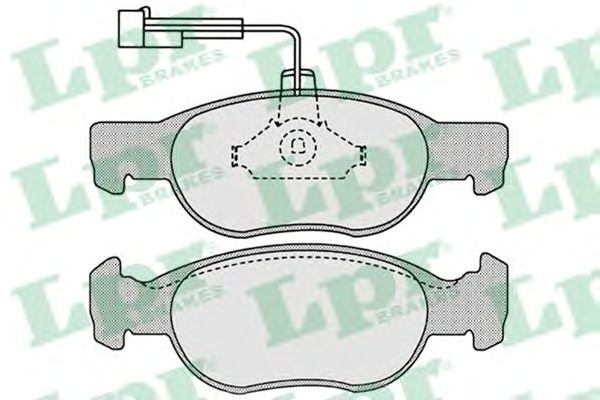 Купить запчасть LPR - 05P652 Комплект тормозных колодок 05P652