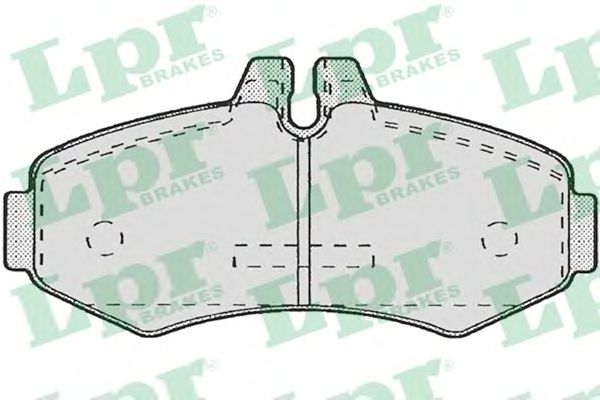 Купить запчасть LPR - 05P672 Комплект тормозных колодок 05P672