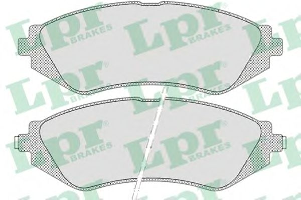 Купить запчасть LPR - 05P682 Комплект тормозных колодок 05P682