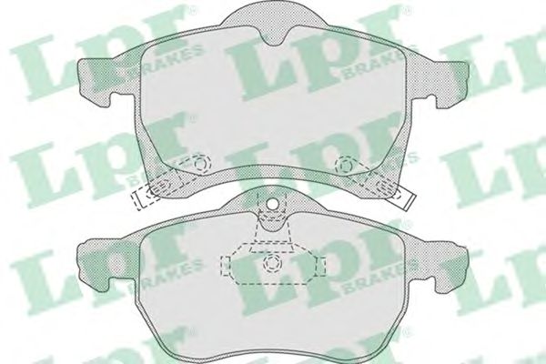 Купить запчасть LPR - 05P690 Комплект тормозных колодок 05P690